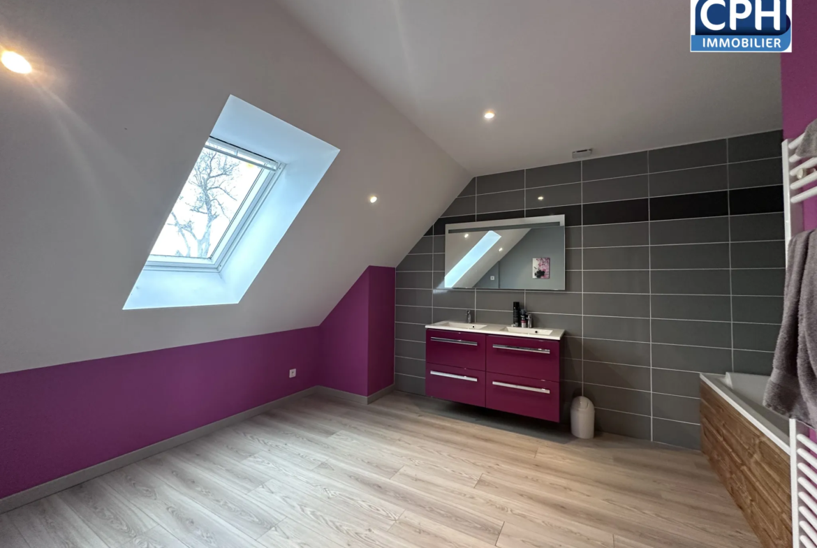 Maison en ossature bois de 143,5 m² à Laulne 