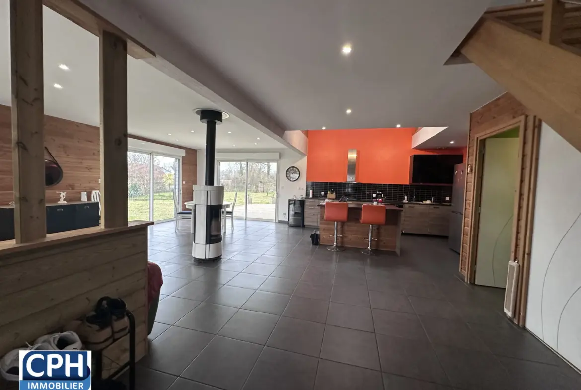 Maison en ossature bois de 143,5 m² à Laulne 
