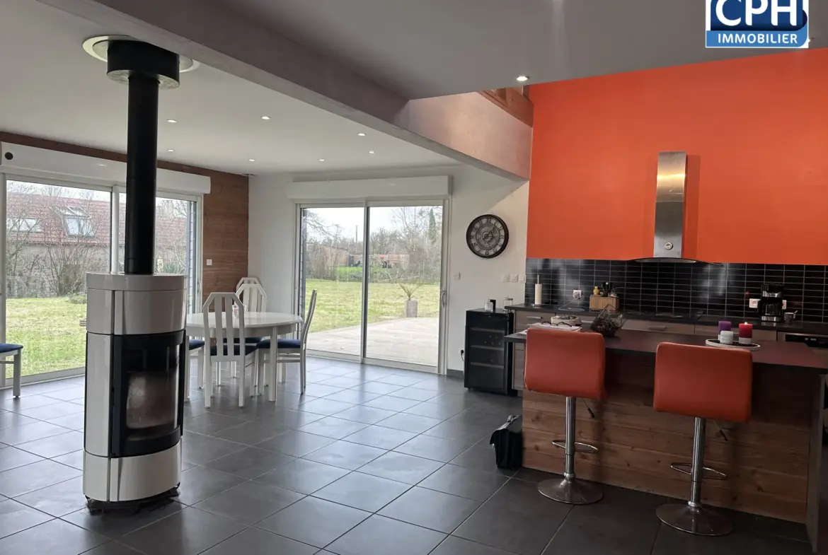 Maison en ossature bois de 143,5 m² à Laulne 