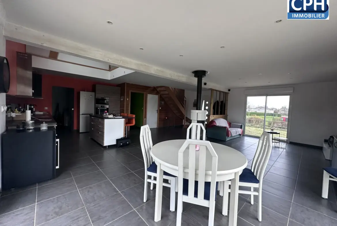 Maison en ossature bois de 143,5 m² à Laulne 