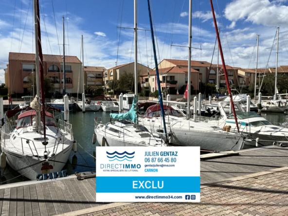 CARNON OUEST F3 + LOGGIA VUE PORT à vendre