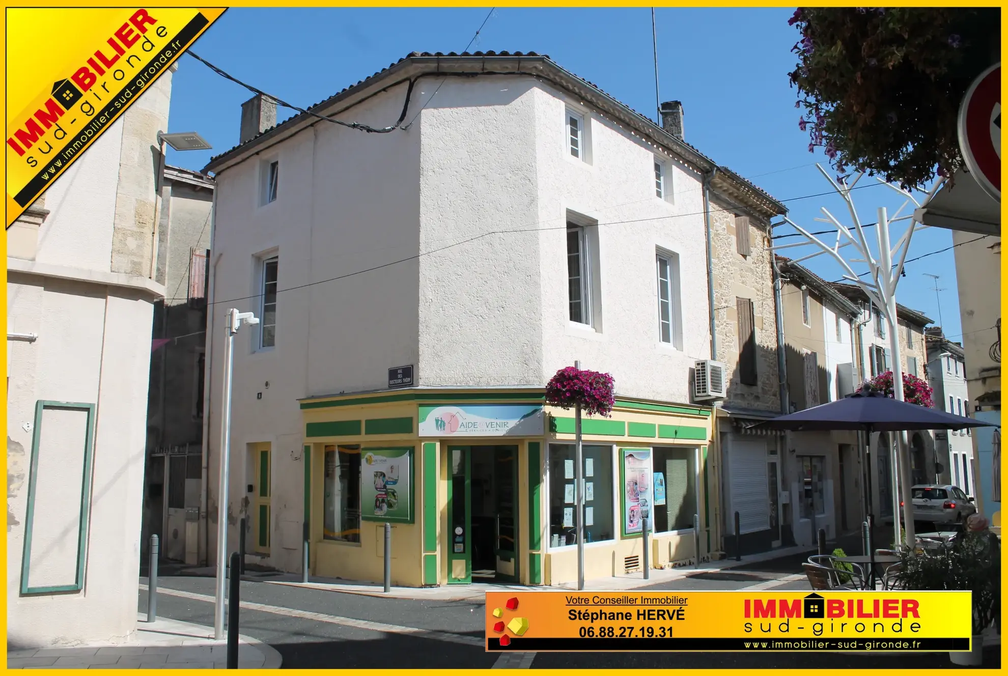Local commercial et appartement T3 à vendre à Langon 