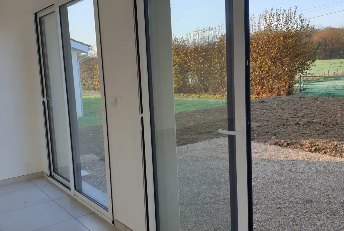 Maison neuve à Dompierre sur Veyle avec 3 chambres et jardin 