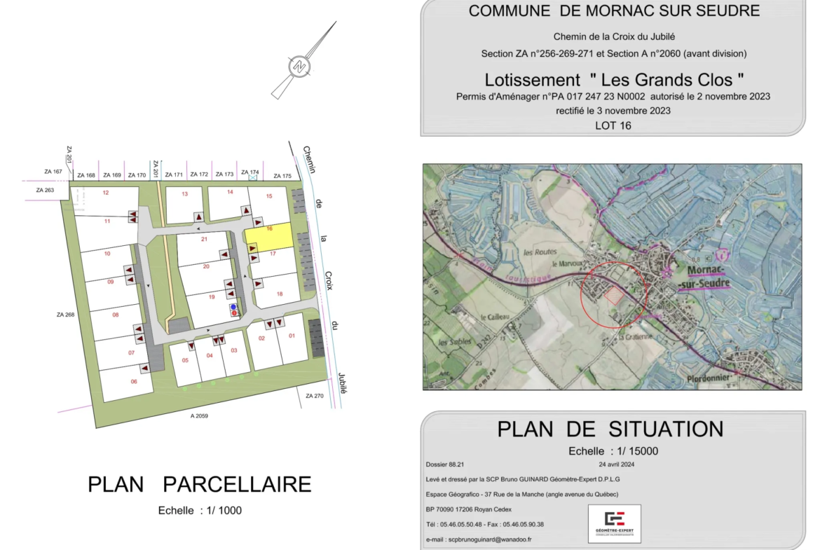Terrain Viabilisé de 300 m² à Mornac-sur-Seudre 