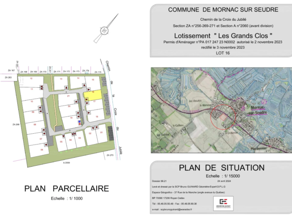 Terrain Viabilisé de 300 m² à Mornac-sur-Seudre 