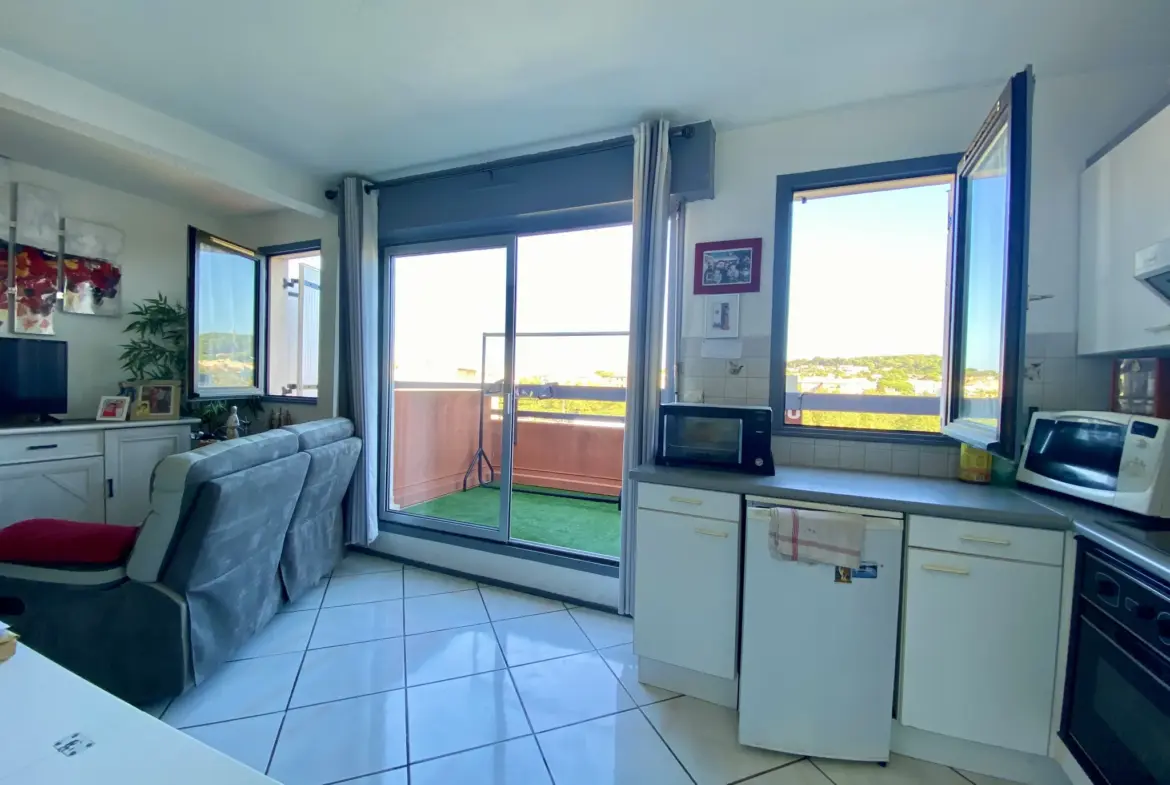 Bel appartement 2 pièces avec vue sur Mont Saint Loup à Agde 