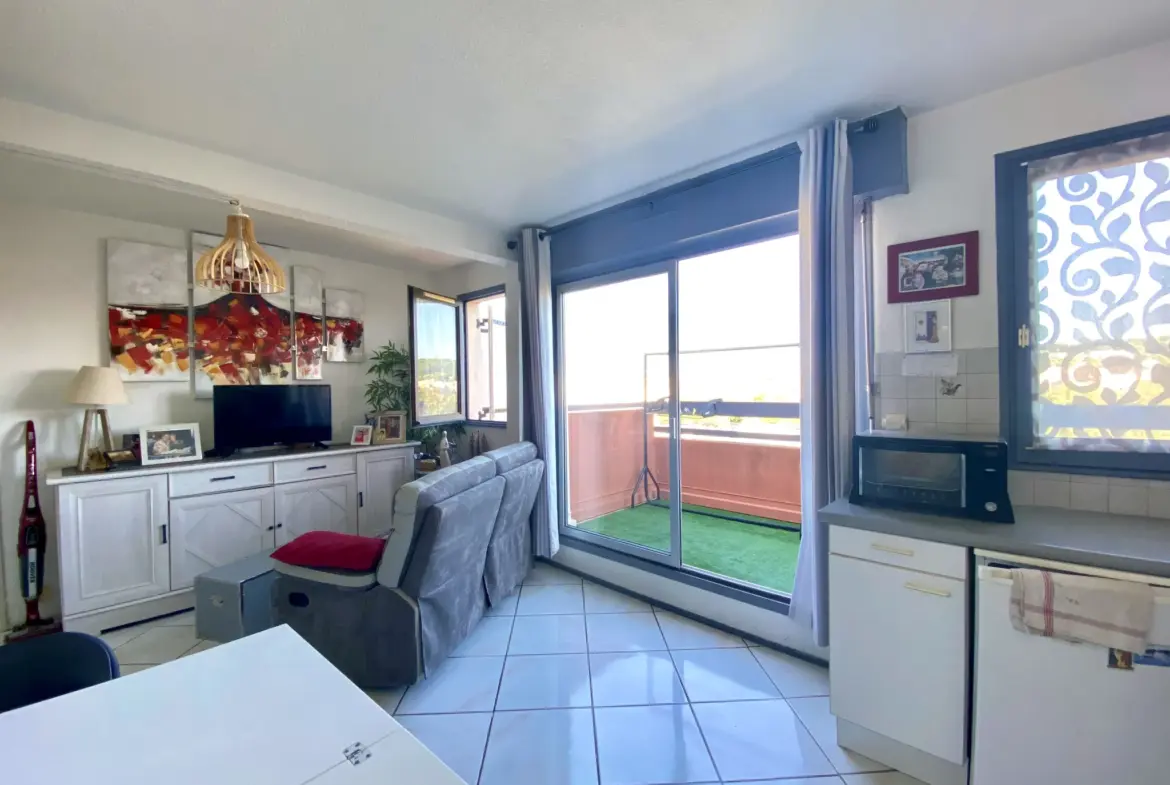 Bel appartement 2 pièces avec vue sur Mont Saint Loup à Agde 