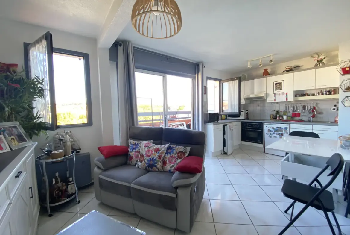 Bel appartement 2 pièces avec vue sur Mont Saint Loup à Agde 