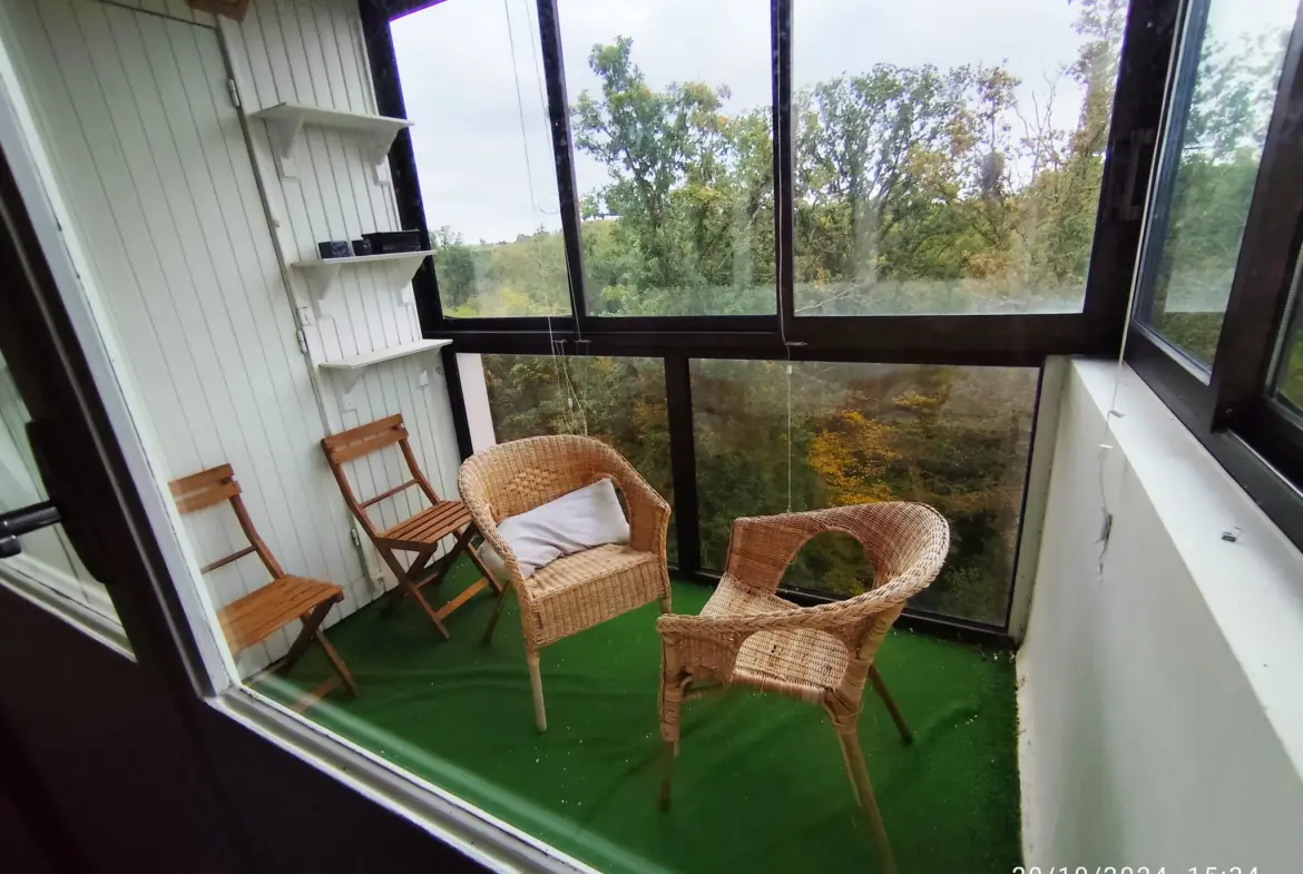 Appartement T4 à vendre à Cergy - 3 chambres avec loggia 