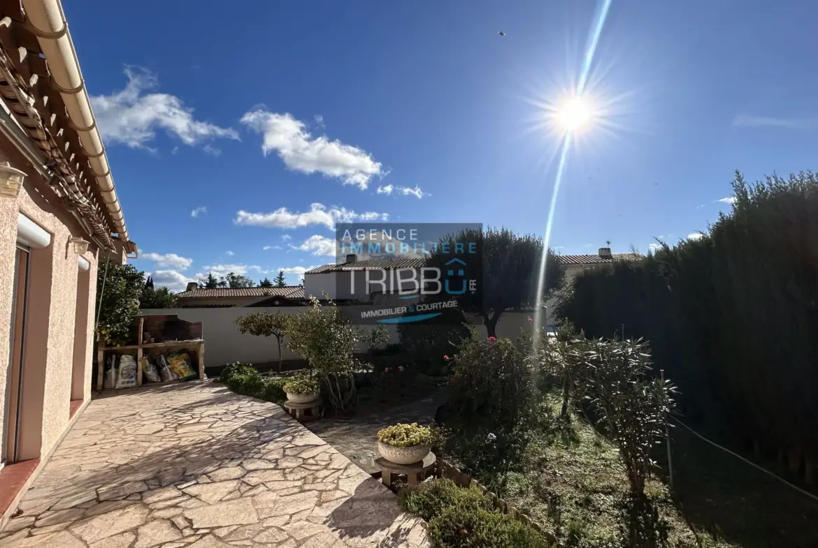 Vente d'une villa de plain-pied à Pollestres avec 3 chambres 