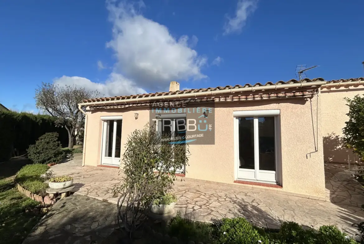 Vente d'une villa de plain-pied à Pollestres avec 3 chambres 