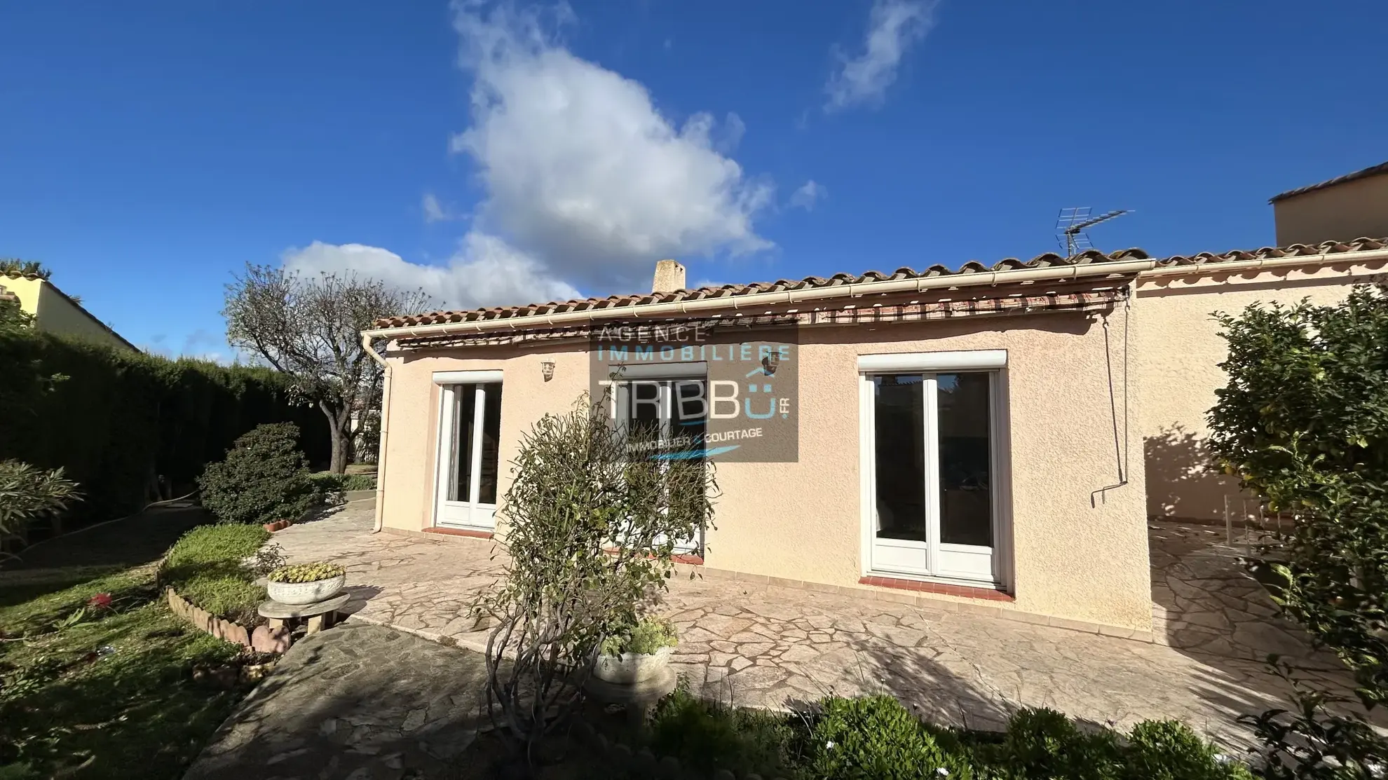 Vente d'une villa de plain-pied à Pollestres avec 3 chambres 