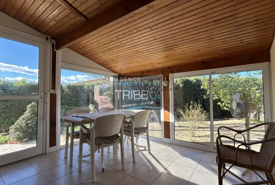 Vente d'une villa de plain-pied à Pollestres avec 3 chambres 