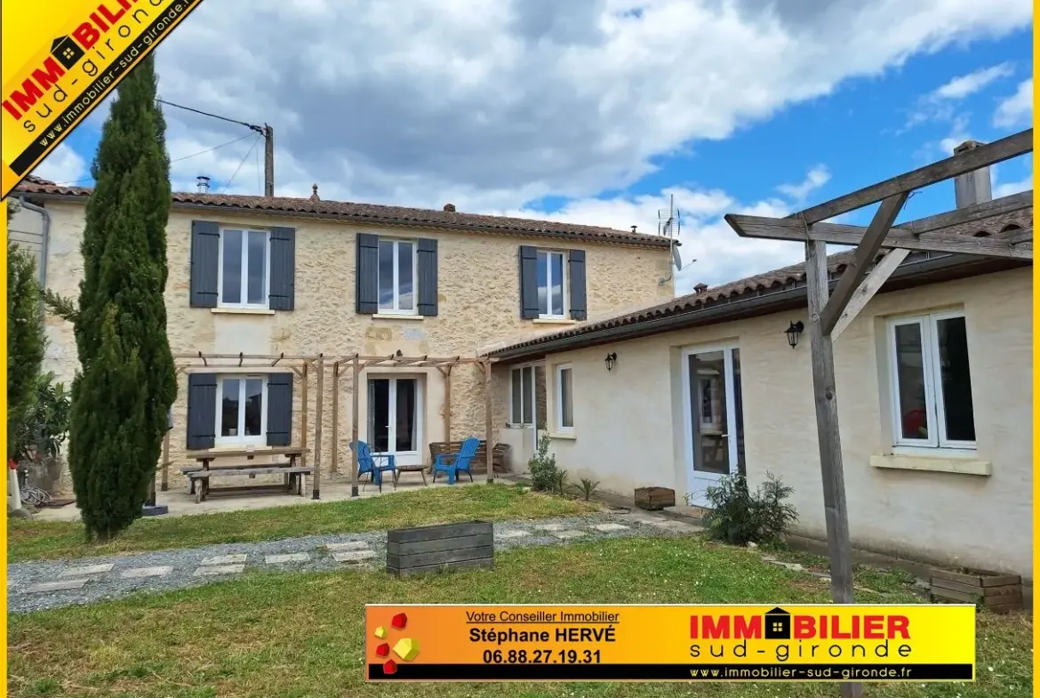 Maison en pierre de 174 m² à Barsac 