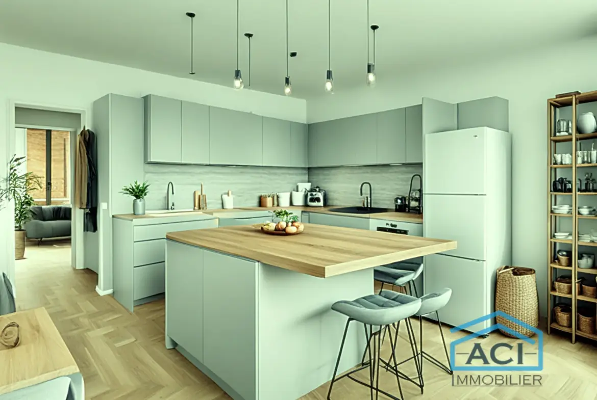 À vendre : Appartement T1 de 52,12 m² à Villeurbanne 