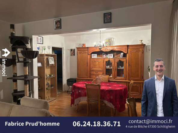 À vendre : Appartement T4 à Hoenheim - 85 m² 