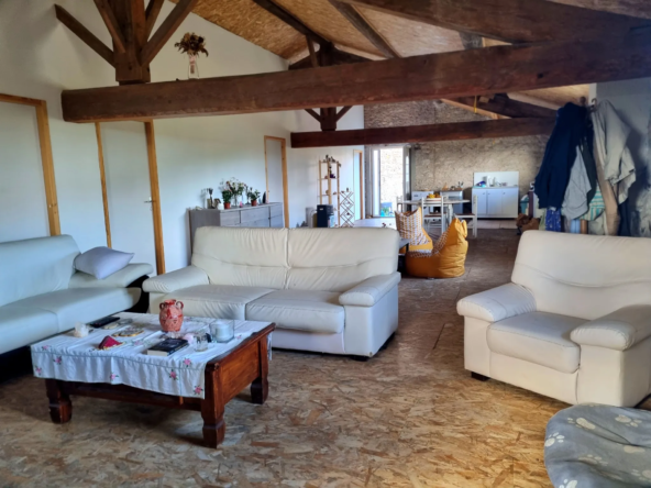 Maison vigneronne rénovée à Aigues Vives avec remise et garage sur 9000 m²