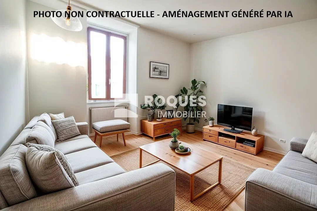 Appartement F3 au 1er étage avec terrasse de 40 m² à Millau 