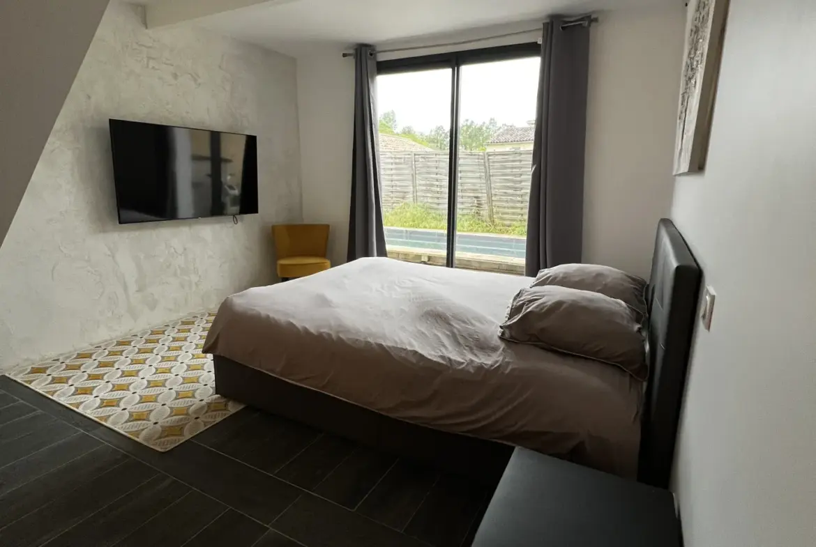 Maison contemporaine à Leogeats avec piscine à vendre 