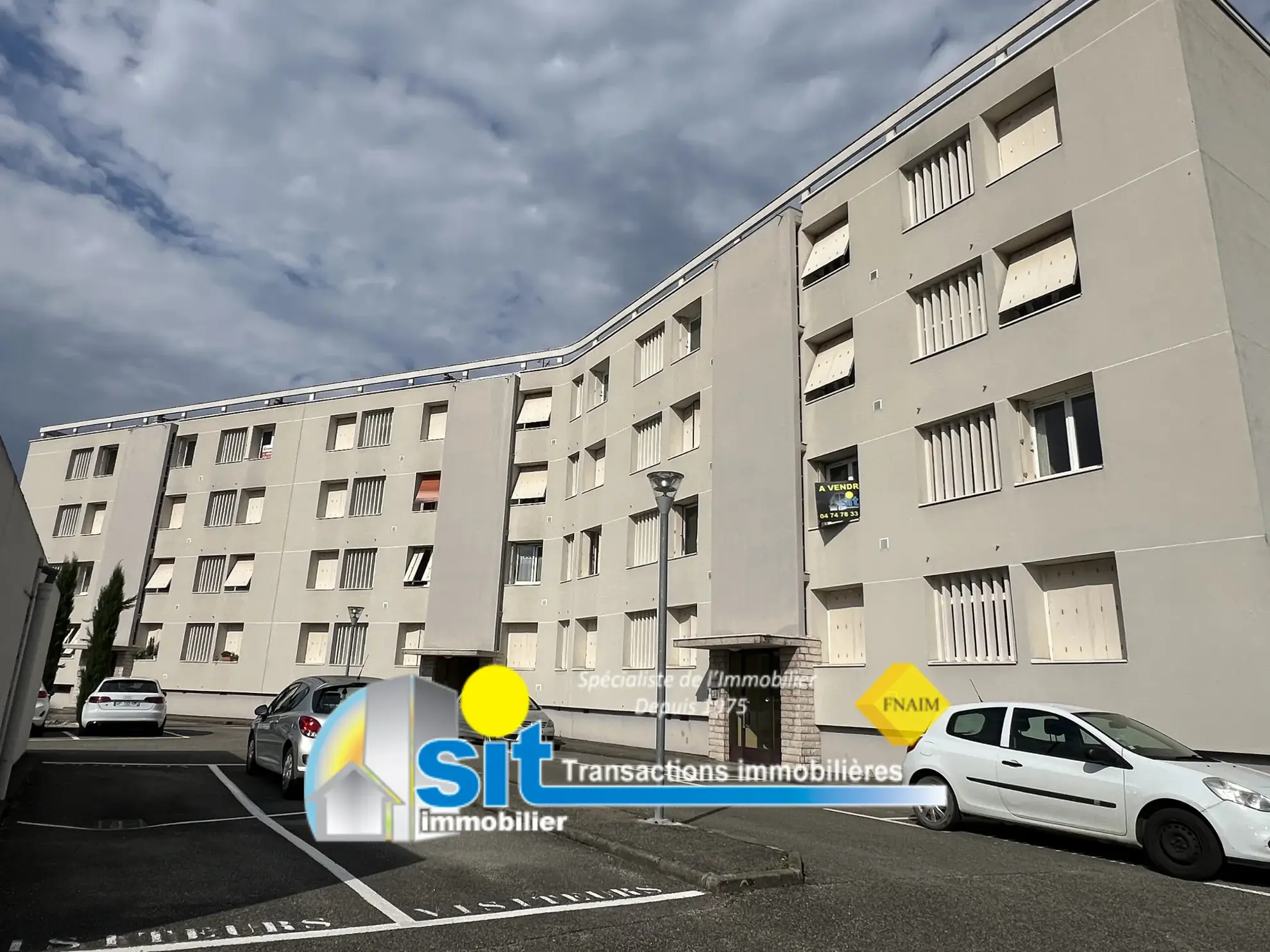 À vendre : Appartement type 4 à Pont-Evêque - 72,55 m² 