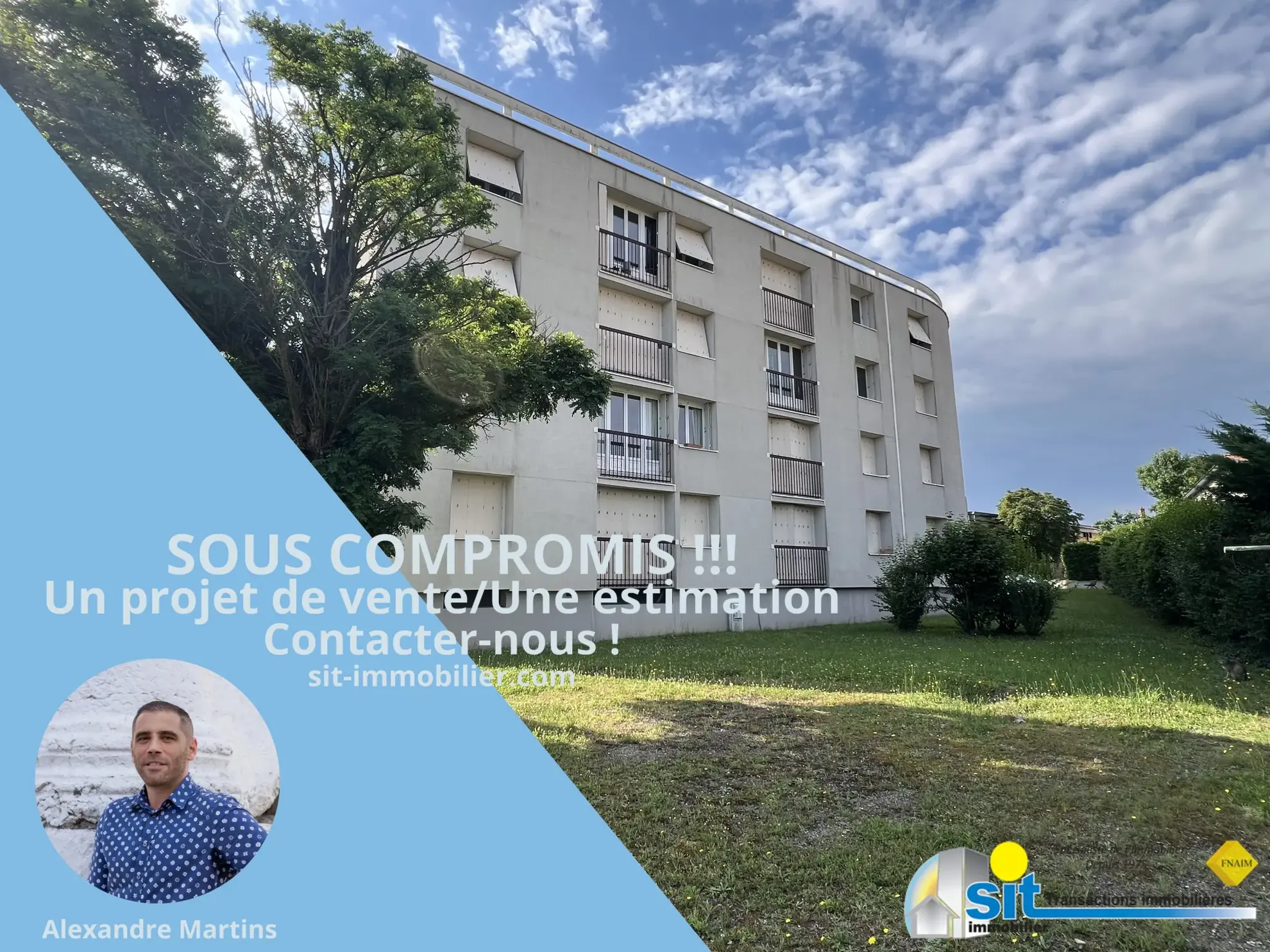 À vendre : Appartement type 4 à Pont-Evêque - 72,55 m² 
