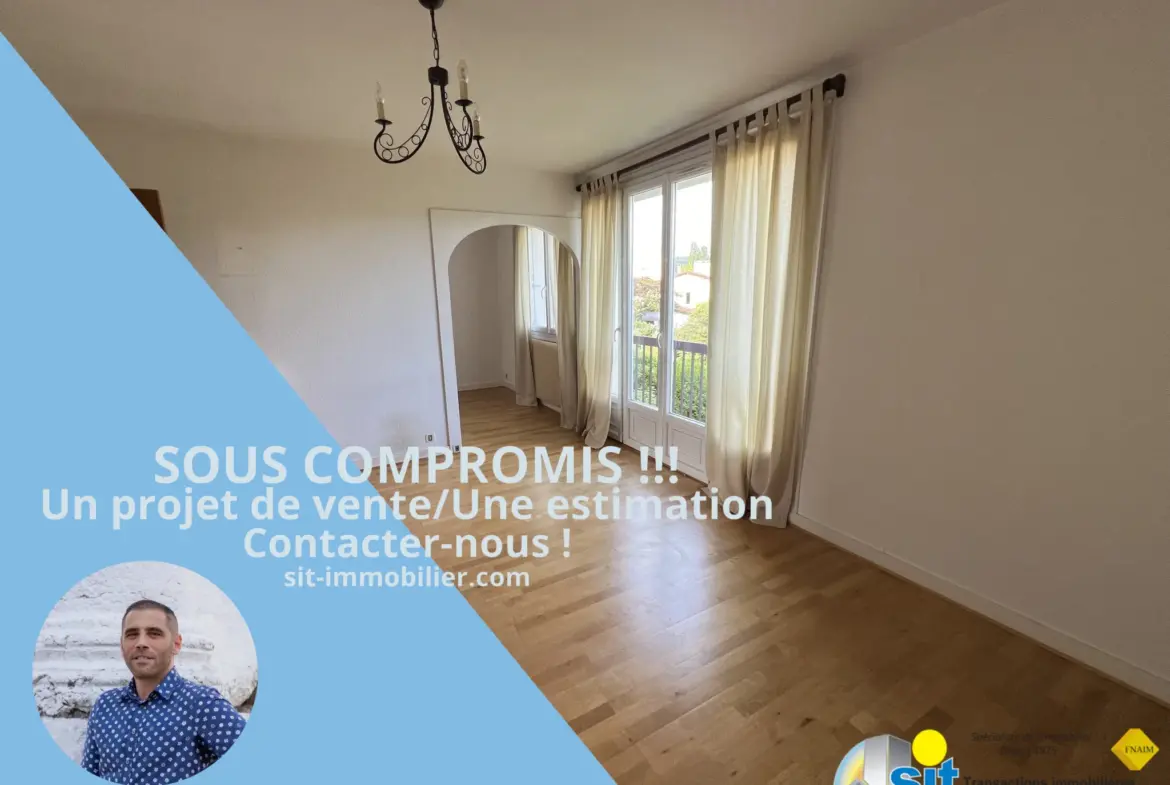 À vendre : Appartement type 4 à Pont-Evêque - 72,55 m² 