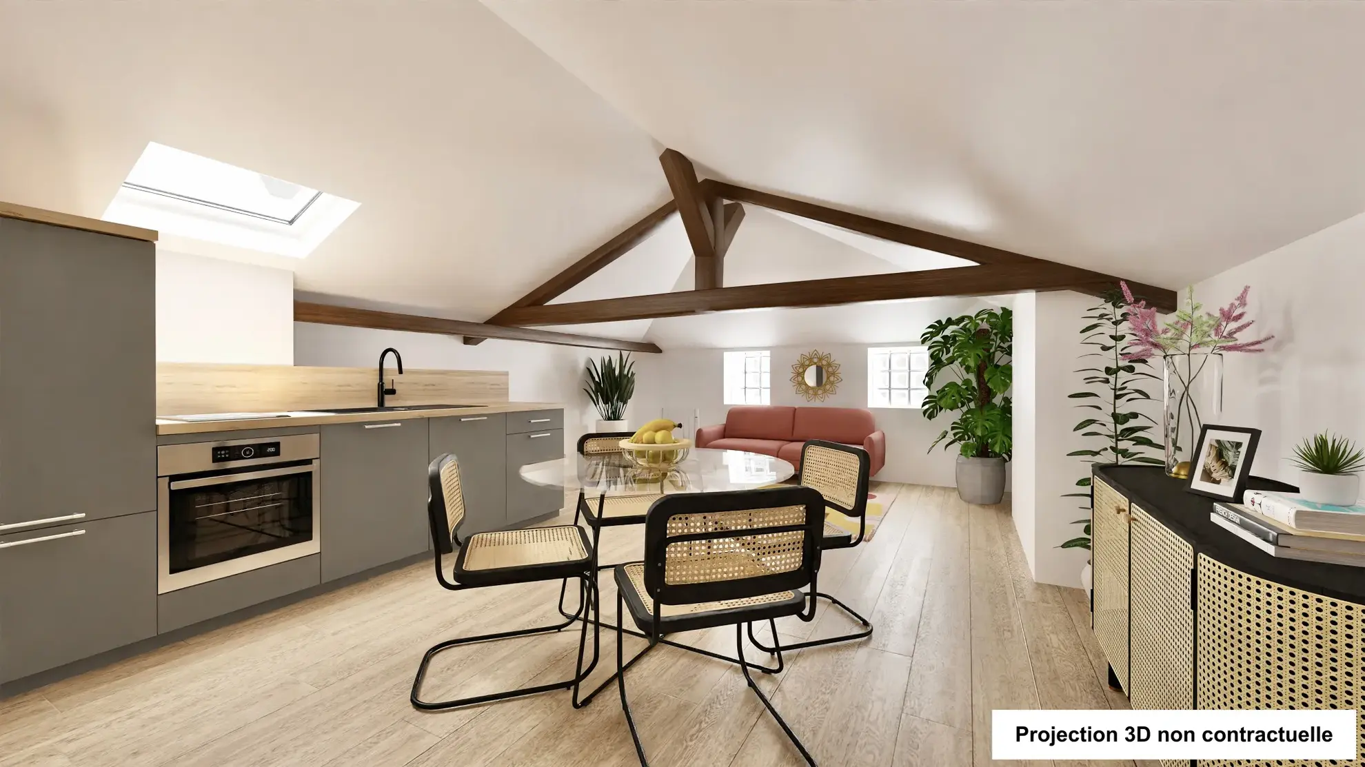 Bel appartement T2 rénové à vendre au centre de Villefranche-sur-Saône 