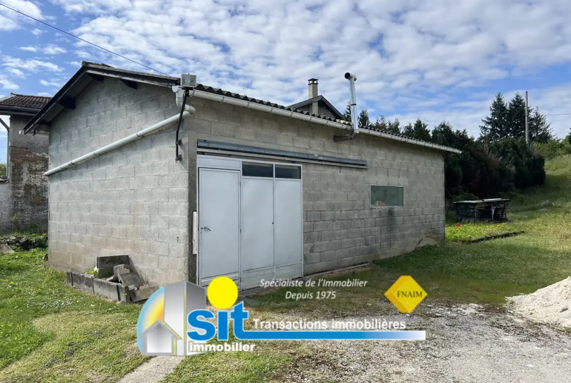 Terrain constructible à Seyssuel avec dépôt de 70 m² 