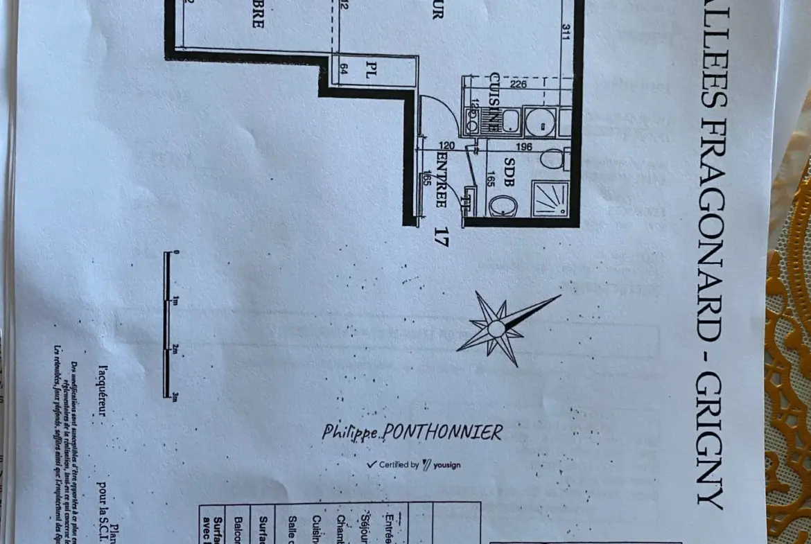 À vendre : Appartement 2 pièces à Grigny 