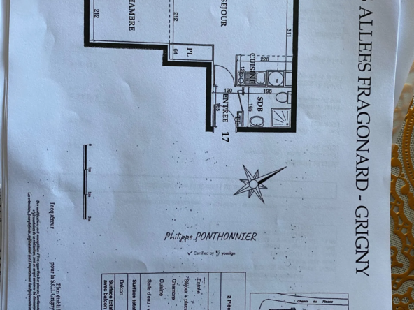 À vendre : Appartement 2 pièces à Grigny 