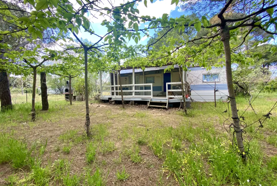 Terrain de loisir de 1614 m² avec 3 mobil-homes à VIAS plage 