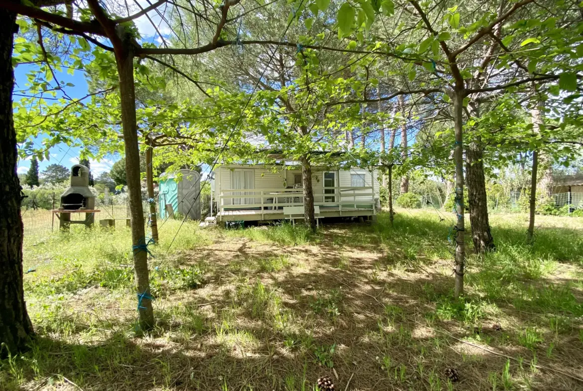 Terrain de loisir de 1614 m² avec 3 mobil-homes à VIAS plage 