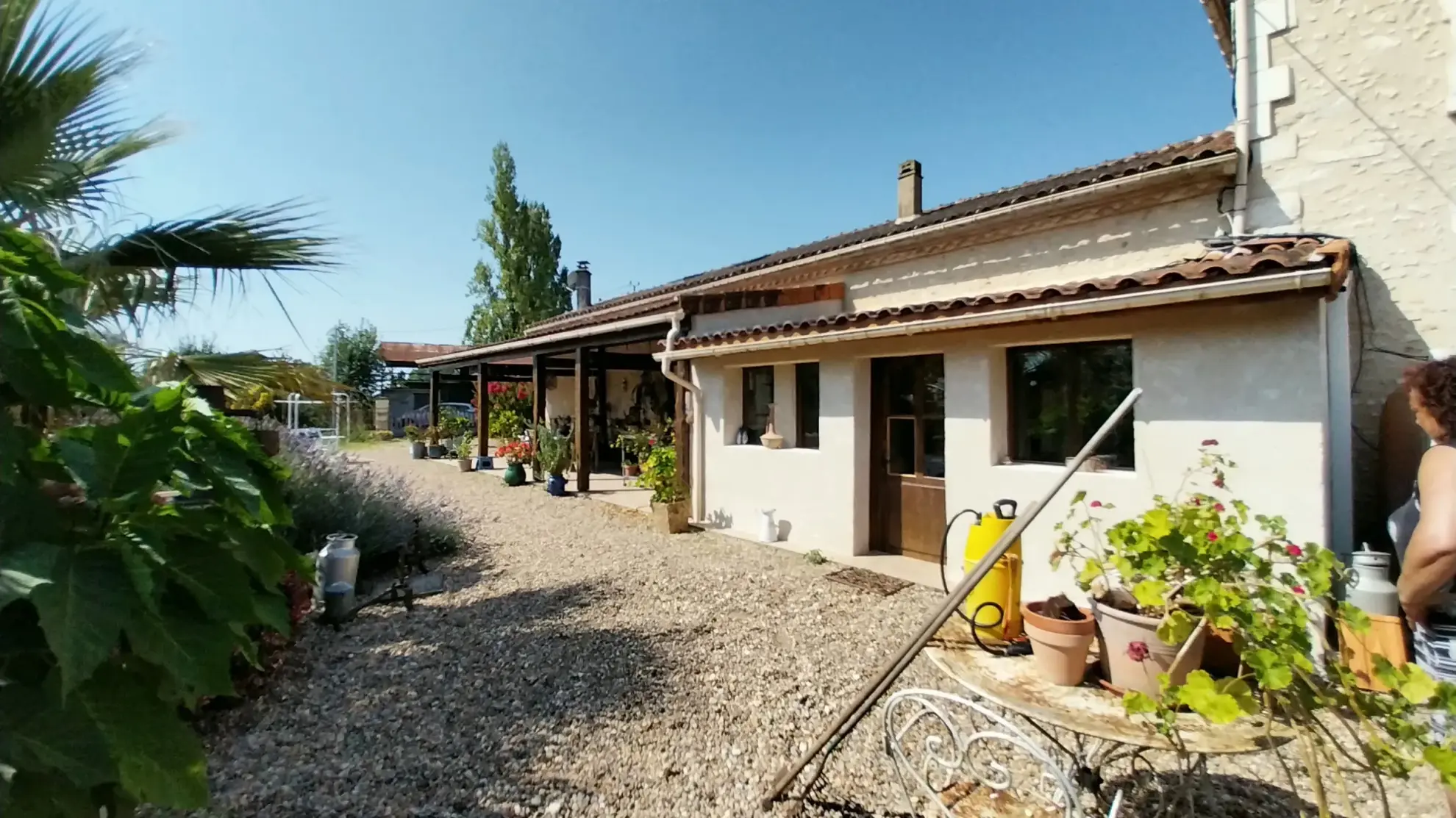 Maison en Pierre avec Piscine à Razac sur L'Isle, 2ha de Terrain 
