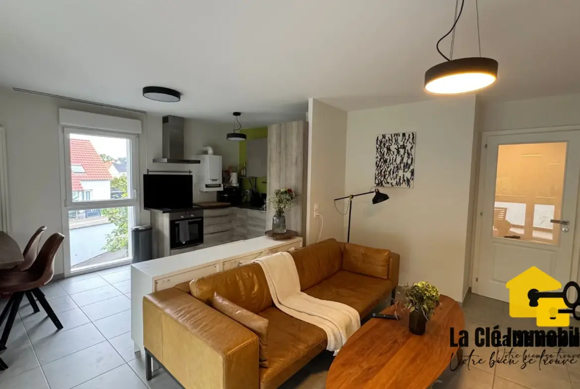 À vendre : Appartement F3 lumineux à Kembs avec terrasse et garage 