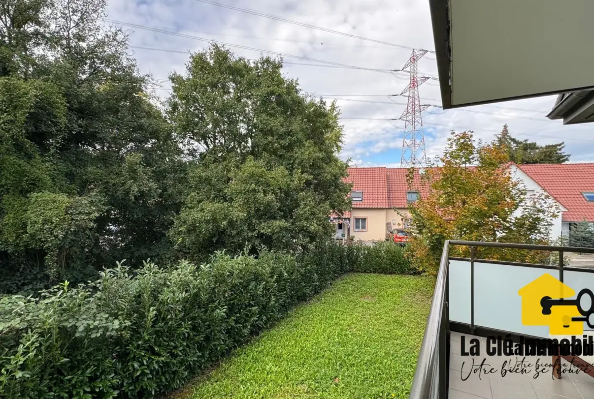 À vendre : Appartement F3 lumineux à Kembs avec terrasse et garage 