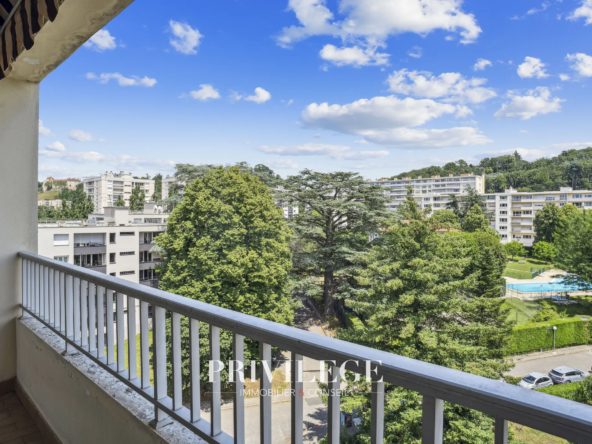 Appartement T4 en étage élevé avec terrasse à Ste Foy les Lyon 