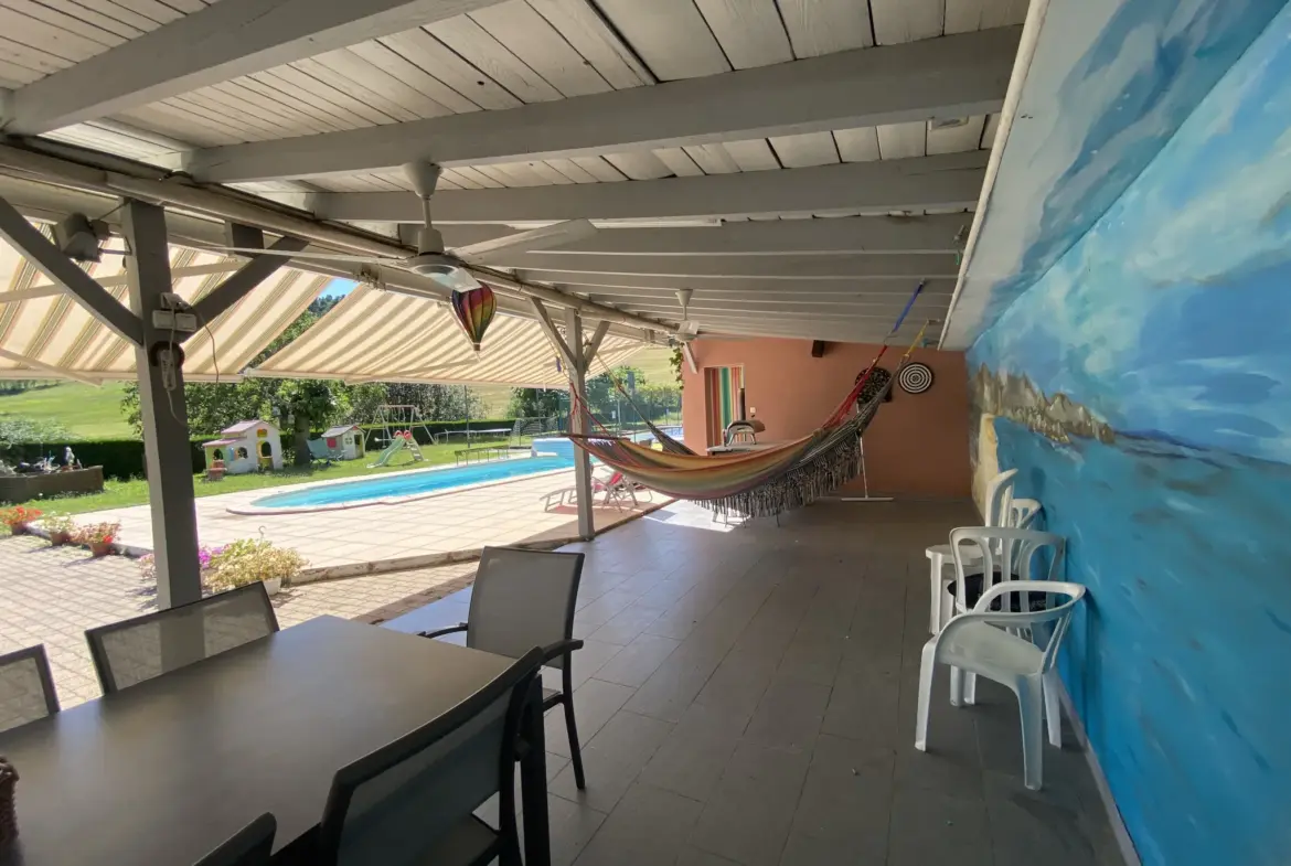 Maison exceptionnelle à vendre à Bourg Argental avec piscine et terrasse 