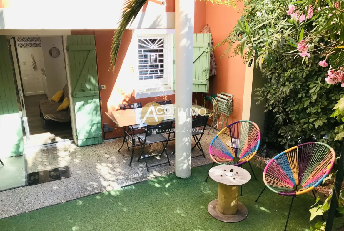Rez-de-jardin de 30m² à La Seyne sur Mer avec terrasse et parking 