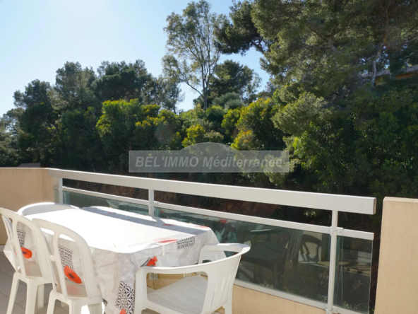 F2 meublé à Cavalaire sur mer avec Terrasse et Garage à 50m de la Plage