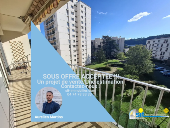 À vendre : Appartement T4 avec balcon à Vienne