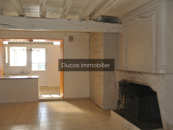 Maison authentique à vendre à Ste Bazeille, 2 niveaux et grande terrasse 