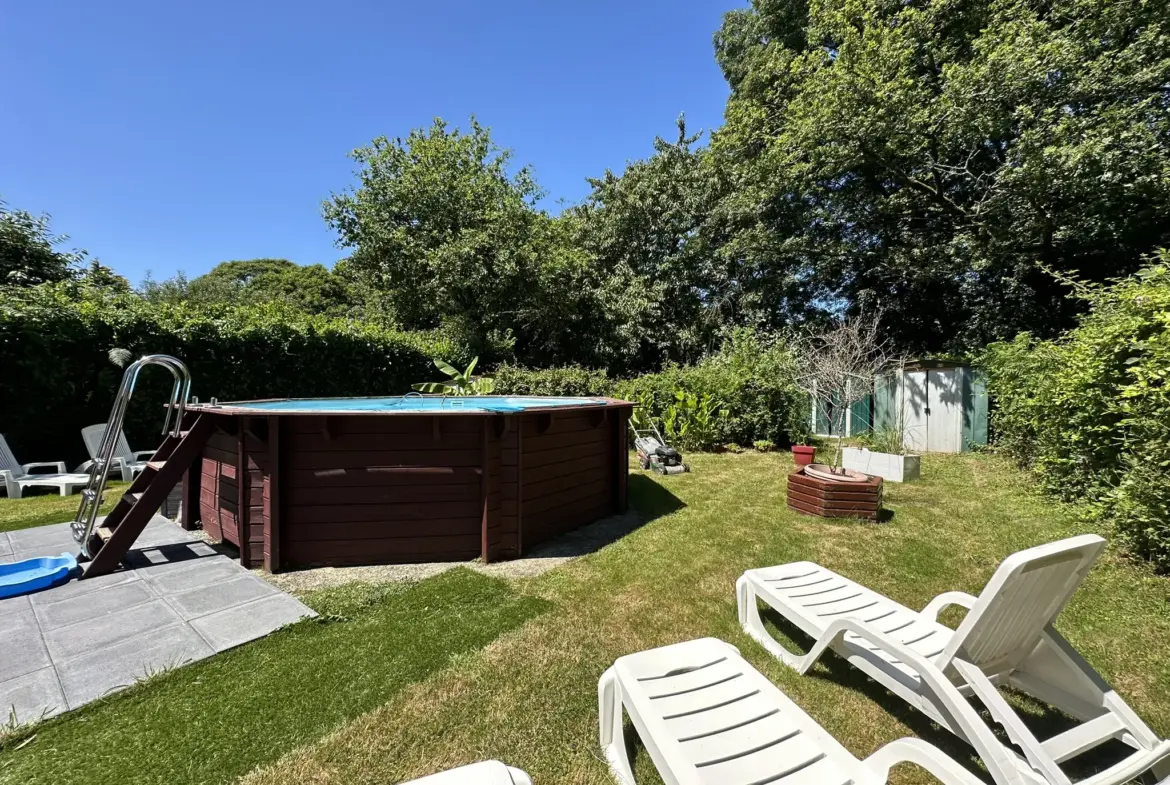 Maisons du 19e siècle à Plumeliau avec jardin 
