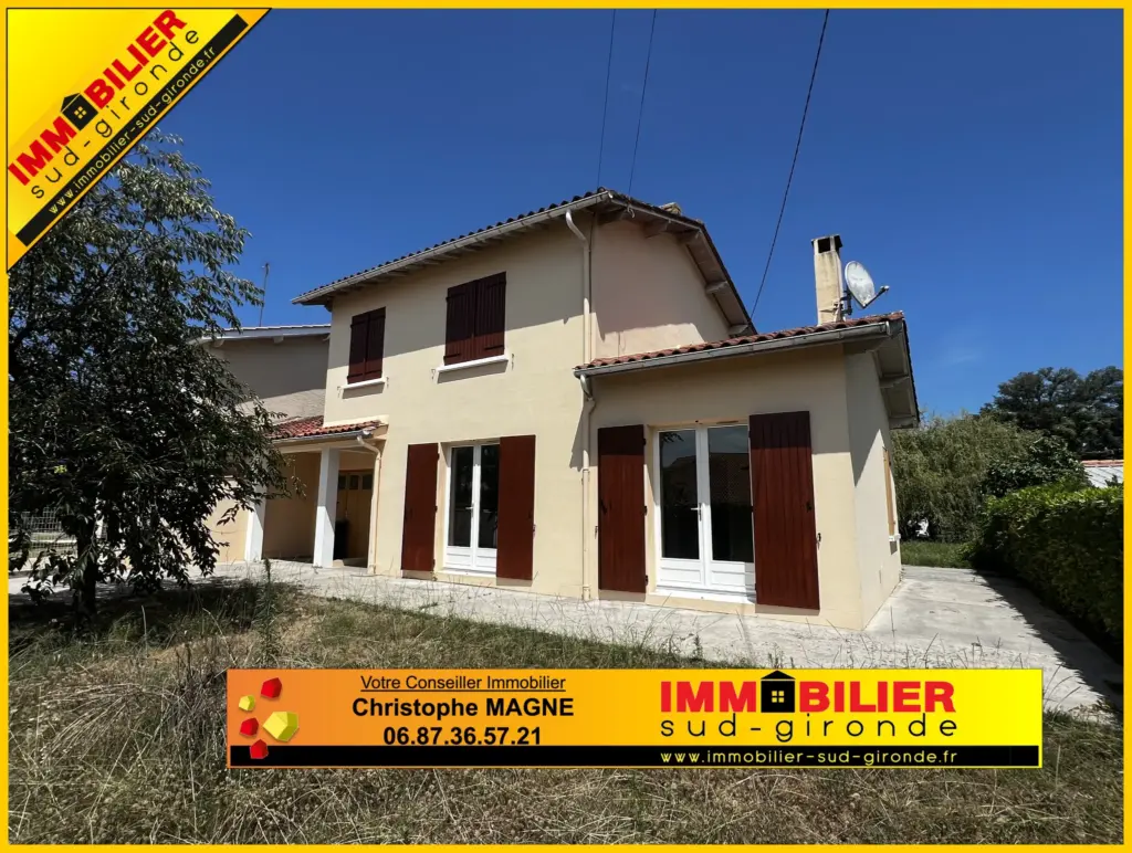Maison à vendre à Bazas - 3 chambres et bureau