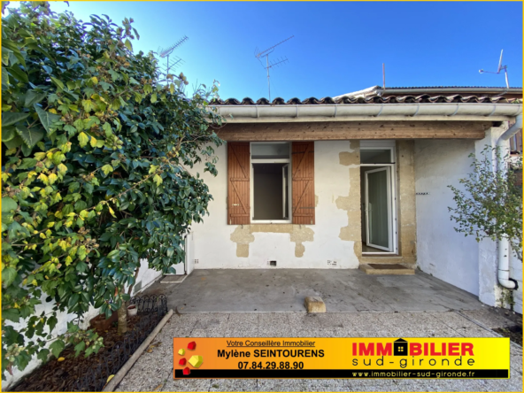 Maison avec cour à vendre au centre-ville de Langon
