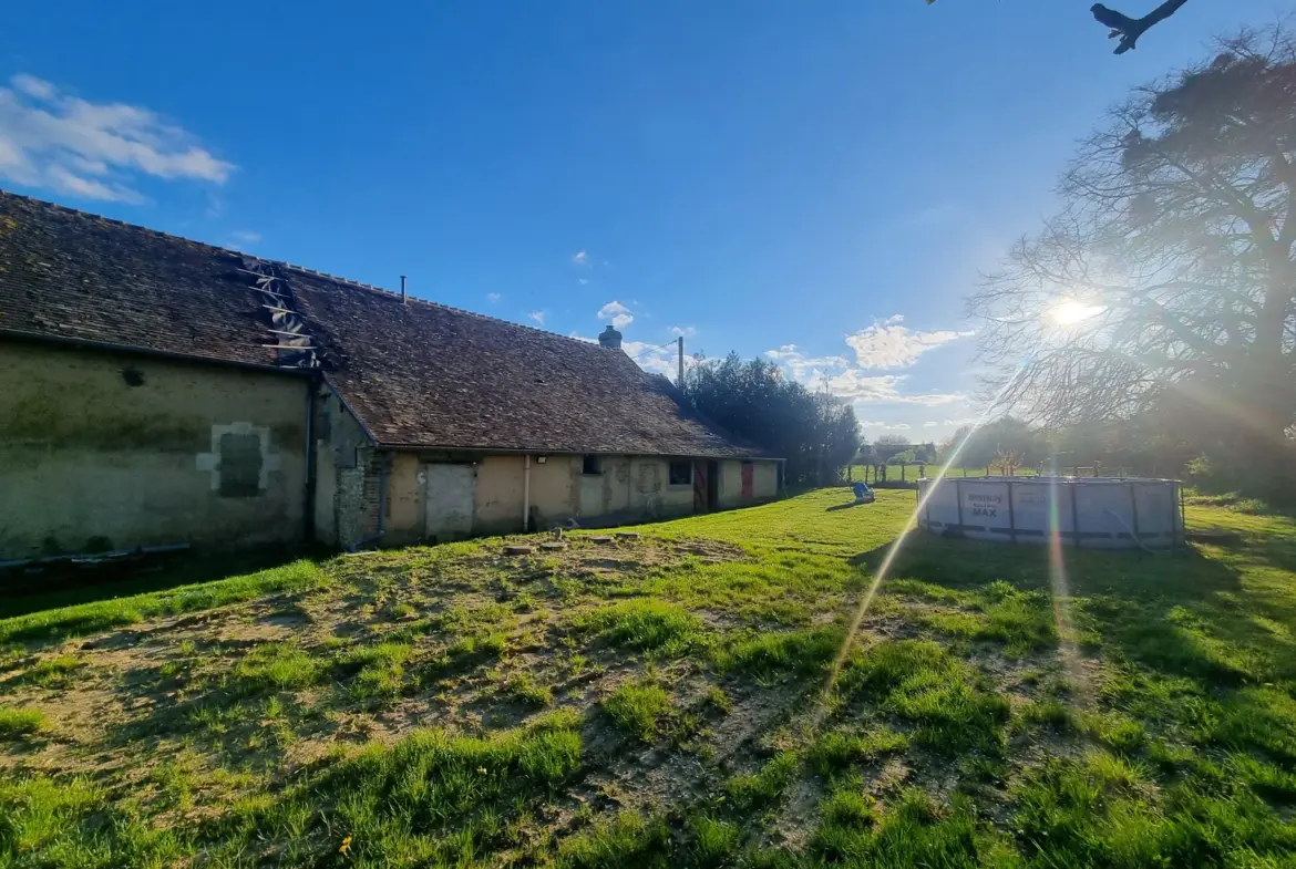 Longère spacieuse au Mêle-sur-Sarthe avec 2 chambres 