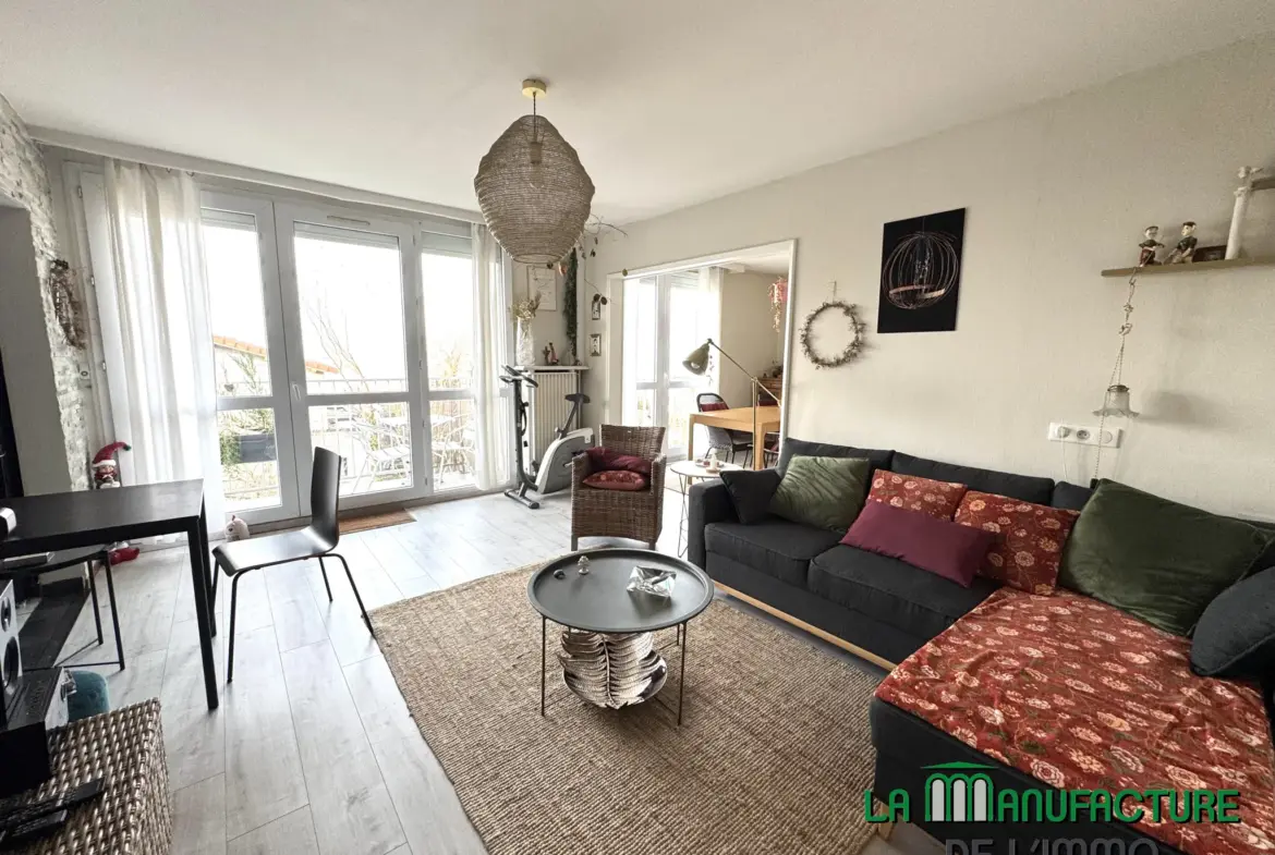 À vendre : Appartement F4 avec balcon à Villeboeuf le Haut 