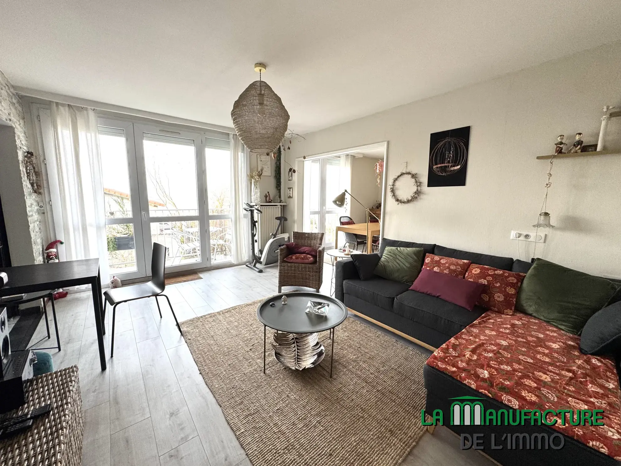 À vendre : Appartement F4 avec balcon à Villeboeuf le Haut 