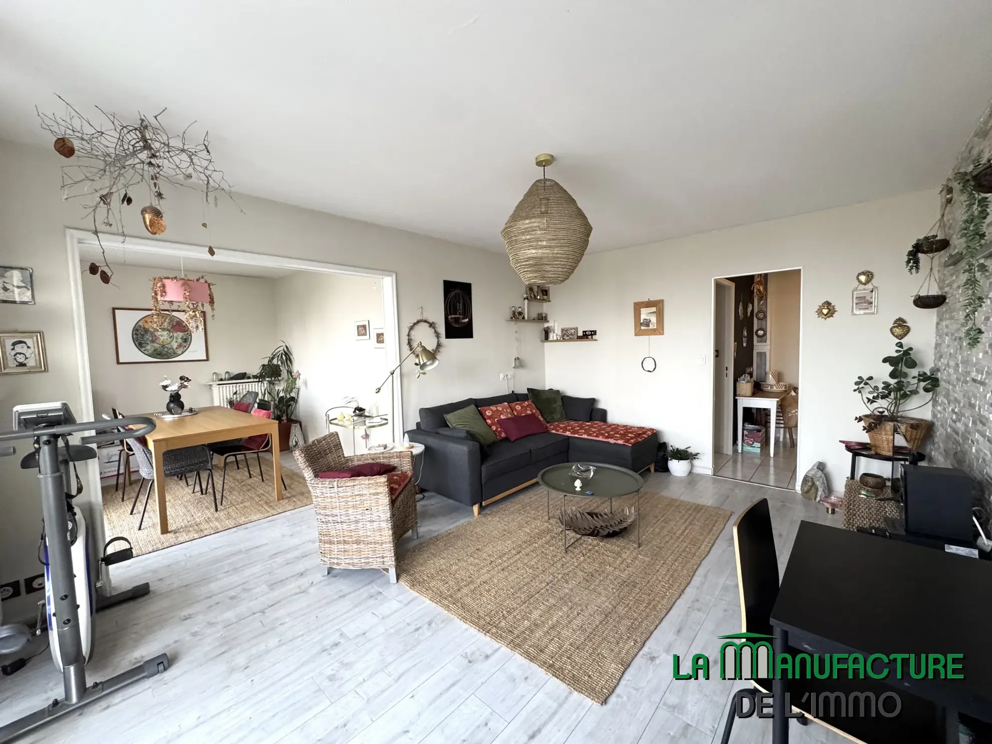 À vendre : Appartement F4 avec balcon à Villeboeuf le Haut 