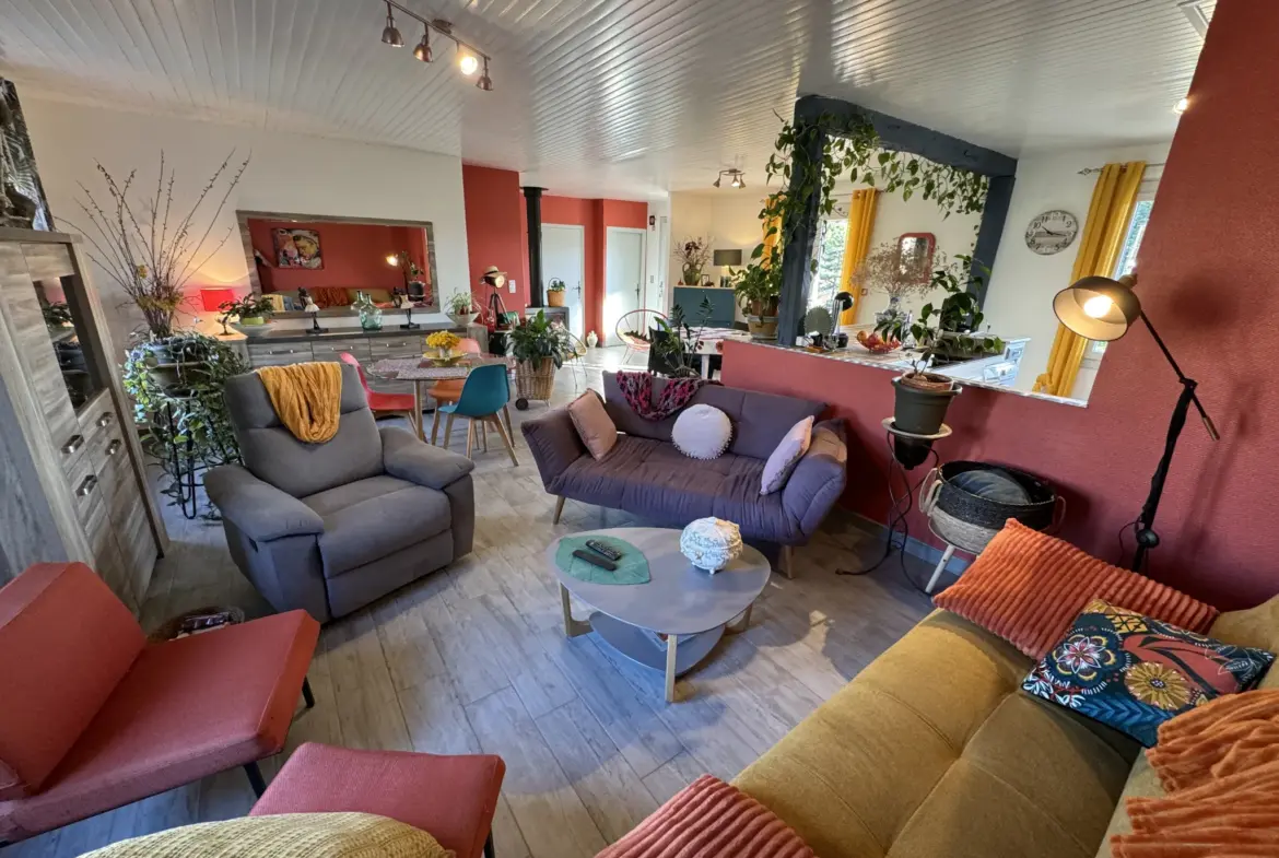 Maison de plain-pied rénovée avec jardin et vue à Couiza 
