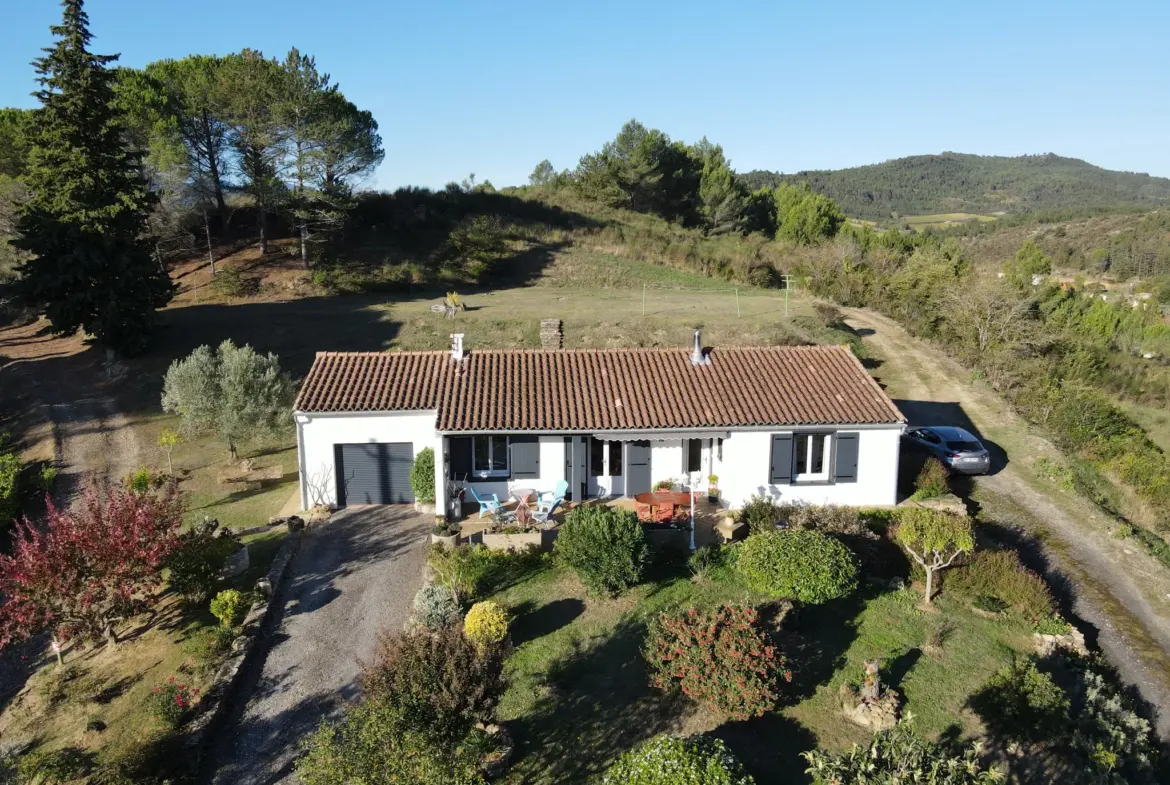 Maison de plain-pied rénovée avec jardin et vue à Couiza 